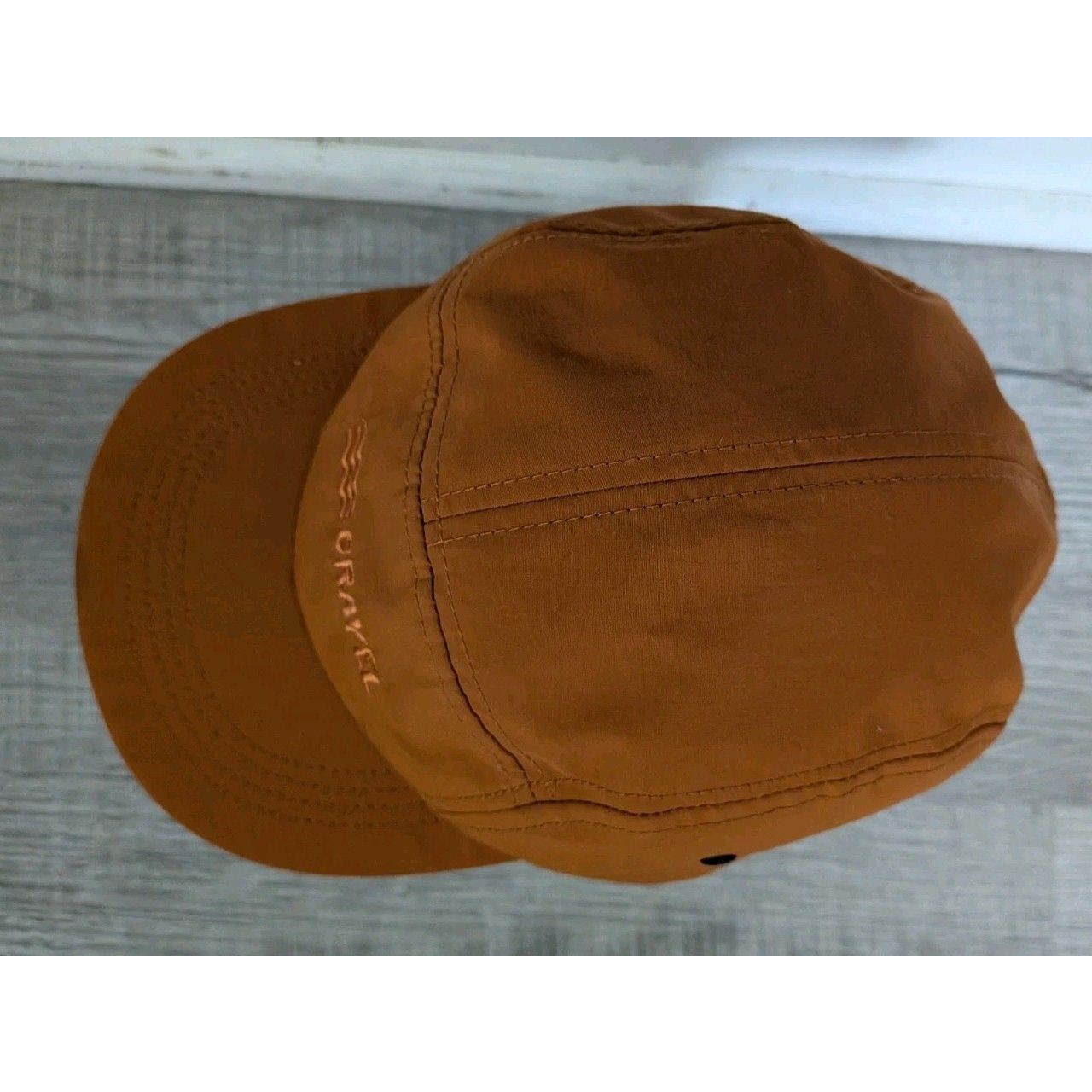 Gravel Travel For The Story Hat 5 Panel Nylon Strapback Orange — image 3 of 7